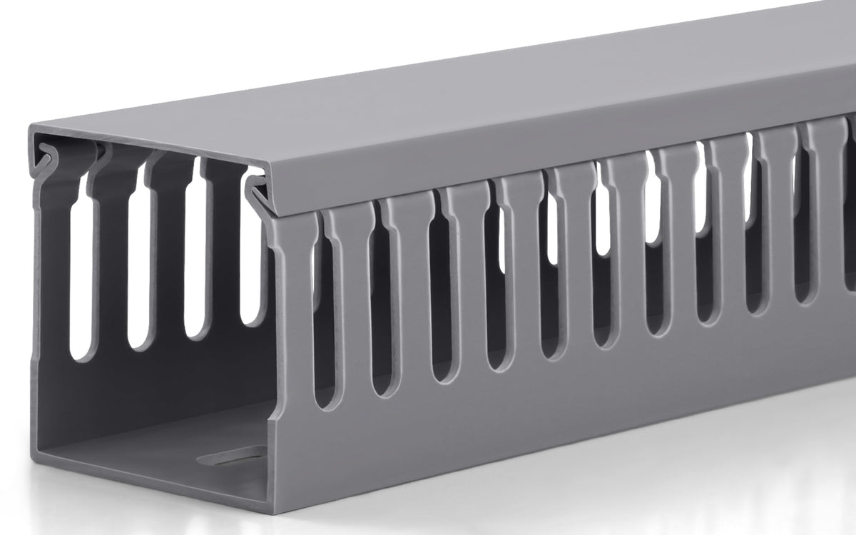 ZhiYo 2"H x 2.4"W Cable Management Raceway, 95in Under Desk Channel, Black
