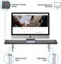 suptek Dual Monitor Stand Riser,Large Monitor Laptop Stand Riser 3 Adjustable Heights Computer Stand for Laptop, Printer, Notebook(MST016L)