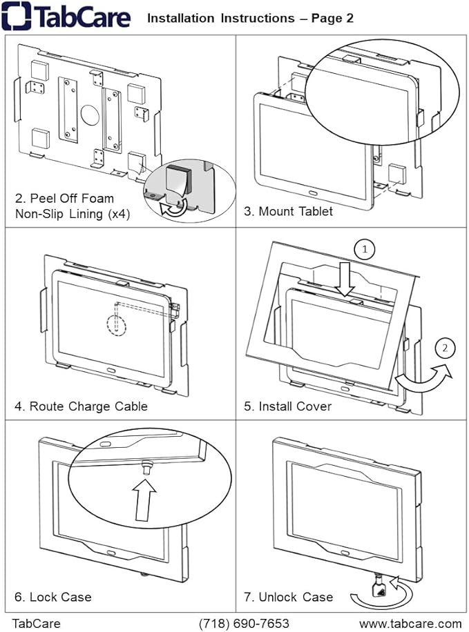 TABcare Locking Security Metal Case for Apple iPad Air 13" 2024 6th gen. for Kiosk, POS, Store, Show Display (White, iPad Air 13 2024)