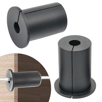 EASYEAH 2pc Black Starlink Cable Grommets 1" Silicone Wire Hole Grommet