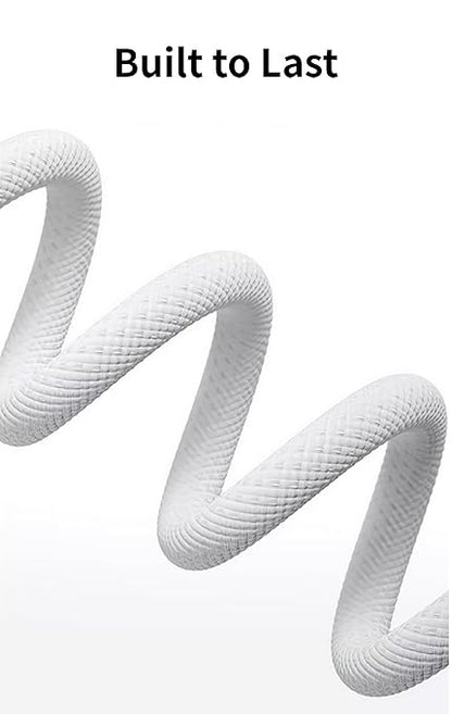 [5ft 2Pack] Woven Car Play USB-C Cable for Apple iPhone 16 Charger MFi Certified USB-A to USB C Cable Cord Fast Charging for iPhone 16 Pro Max/16Pro/15 Pro/15Plus, iPad Air M2,AirPods Pro 2nd, White