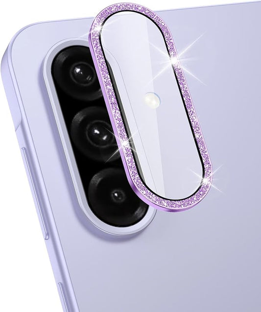 Avocase for Samsung Galaxy A26/A36/A56 Camera Lens Protector, Individual Metal Ring Tempered Glass Lens Cover, [Strong Adsorption] Scratch Resistant Ultra-Thin HD Clear Lens Cover, 1 Set-Purple