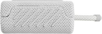 JBL Go 3 - Portable Mini Bluetooth Speaker, big audio and punchy bass, IP67 waterproof and dustproof, 5 hours of playtime, speaker for home, outdoor and travel (White)