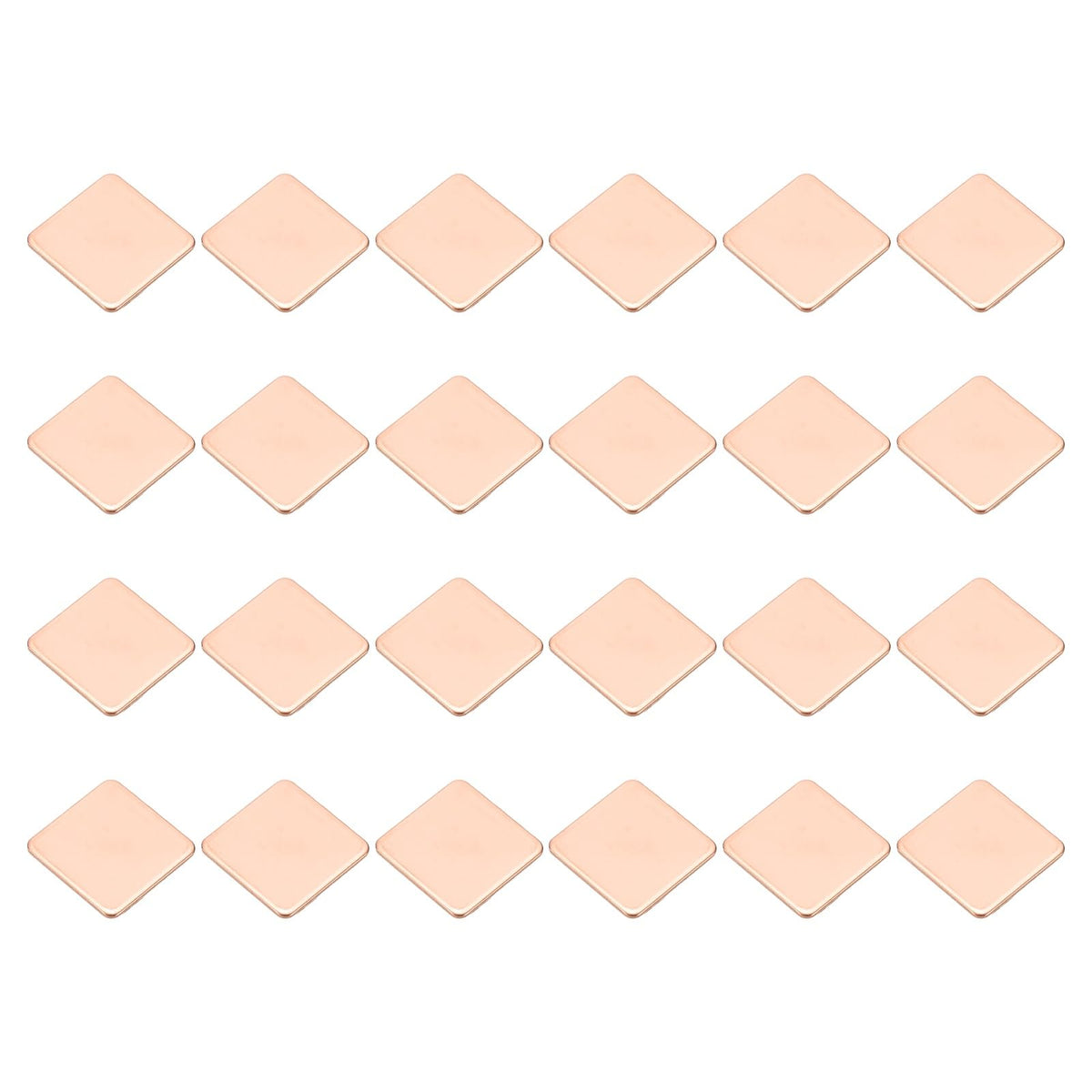 PATIKIL Copper Heatsink Pad Shims, 24 Pcs 15x15x1.5mm Copper Pad Shim IC Chipset GPU CPU Thermal Heatsink for Cooling Laptop Desktop Computer