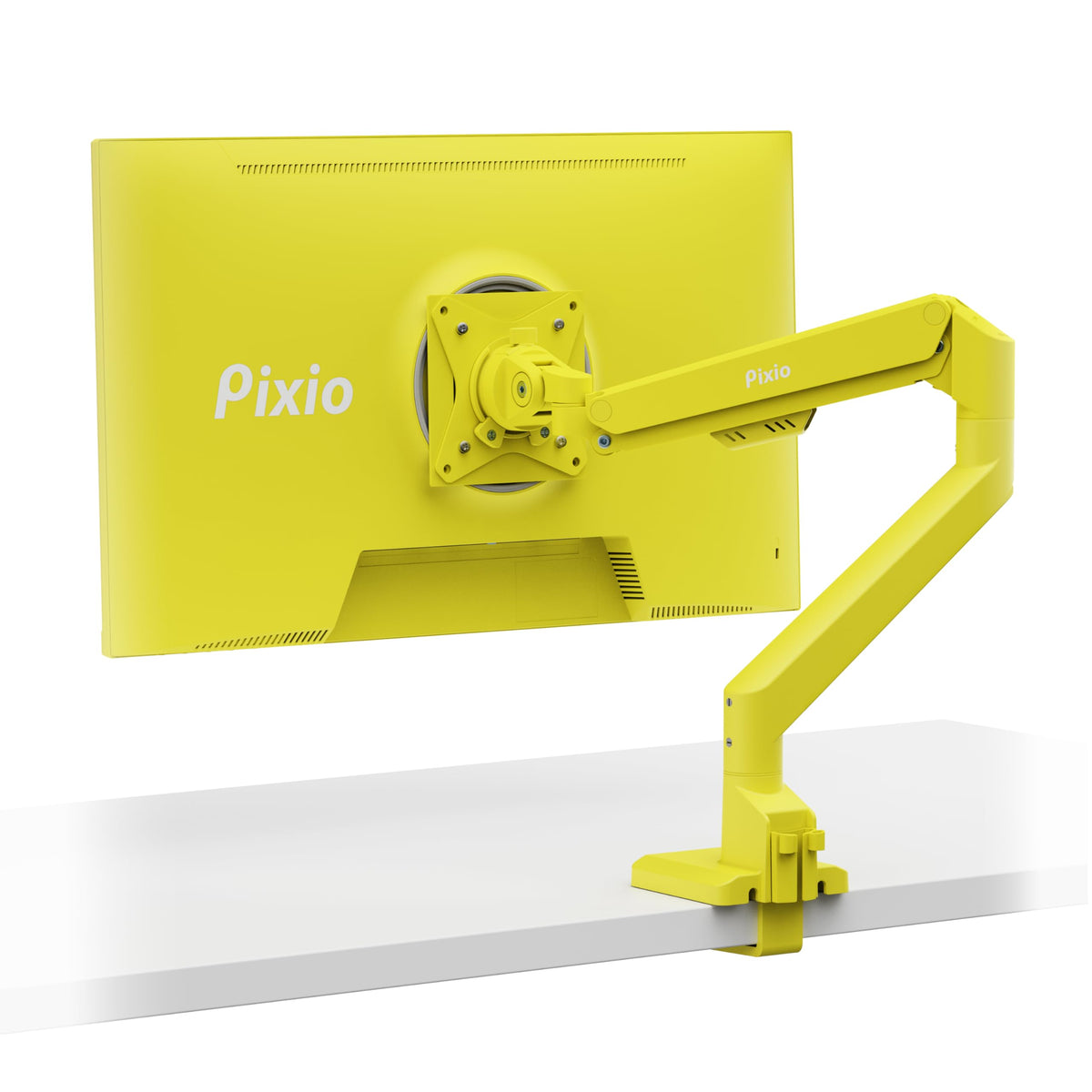 Pixio PS1D Wave Blue Dual Monitor Arm Stand Desk Mount - Fits up to 32 inches Monitors and up to 19.8lbs. VESA Compatibility and Integrated Cable Management