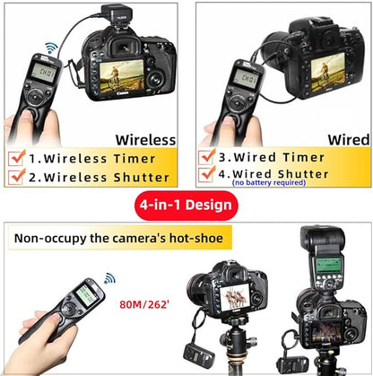 Pixel TW283-S1 Wireless Remote Trigger Timer Intervalometer Compatible with Sony a100 a200 a300 a350 a400 a450 a500 a550 a560 a580 a700 a850 a900 a37 a5 a5 a57 A65 A67 A77 A99 A77II A99II