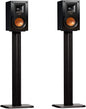 ECHOGEAR Universal Floor Speaker Stands - Vibration-Absorbing MDF Design Works with Klipsch, Polk, JBL & Other Bookshelf Speakers Or Studio Monitors - Includes Sound Iso Pads & Carpet Spikes
