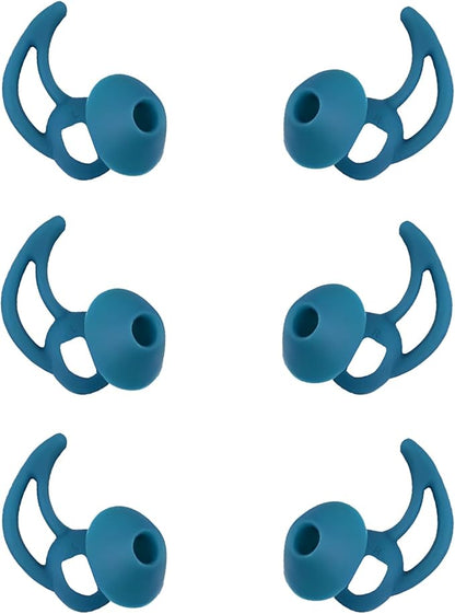Earbud Pads Replacement Silicone Ear Bud Tips Eartips Compatible with Bose Quietcomfort and Sport Headphone Rubber Tips Earbud Covers Small 3 Pairs