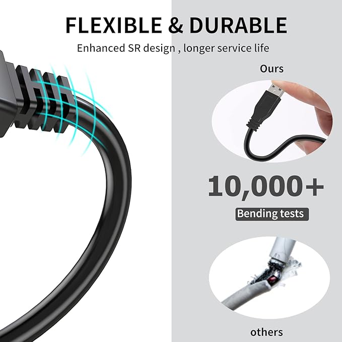 LDKCOK 60FT Active USB Extension Cable 2.0 Male to Female with A Extension chipset Signal Booster - Active Extension/Repeate