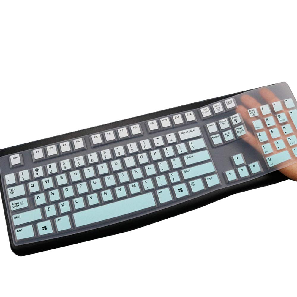MUBUY Keyboard Cover & Skin Protector for Logitech MK120 - keyboard Protective Skin, US Layout