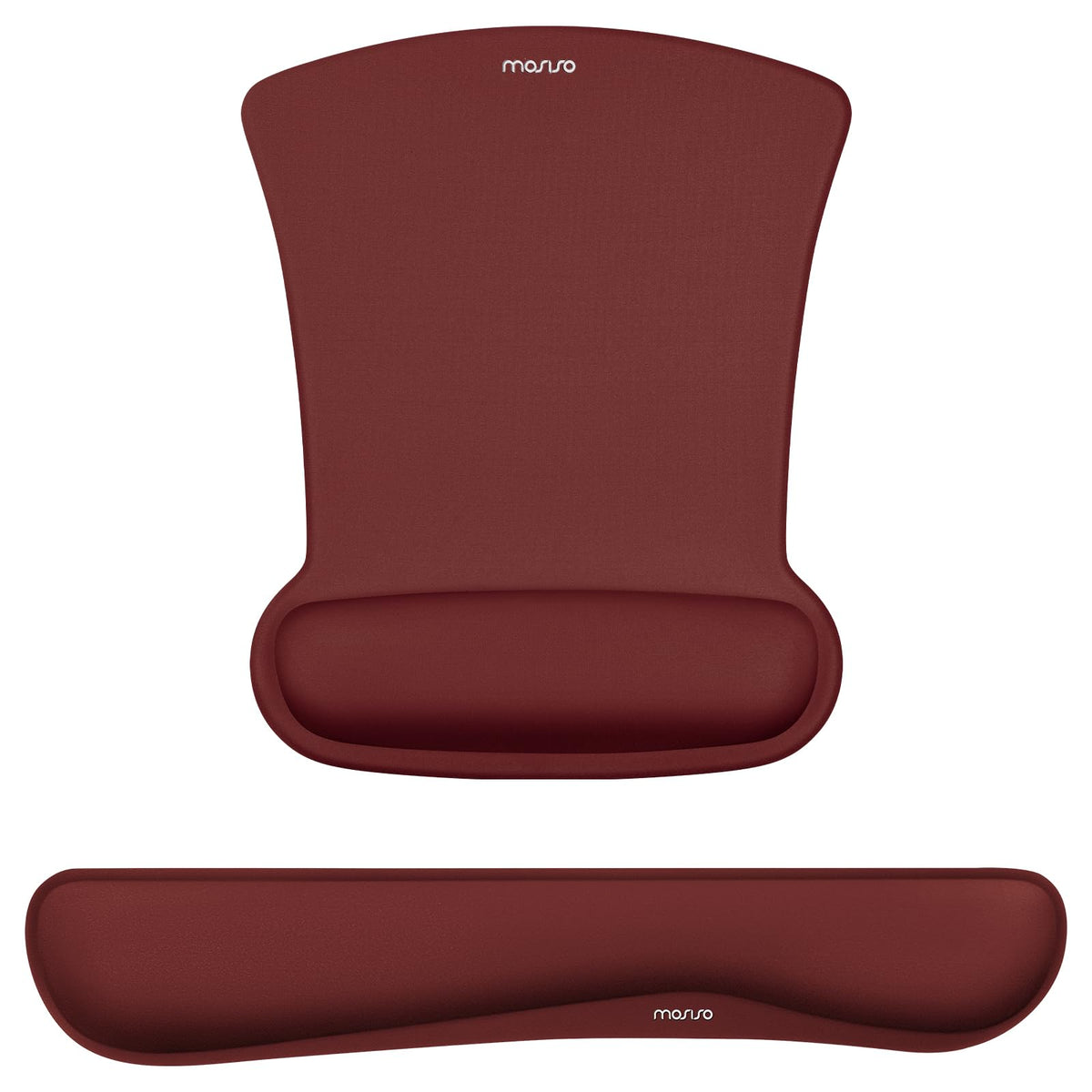 MOSISO Wrist Rest Support for Mouse Pad & Keyboard Set, Navy Blue