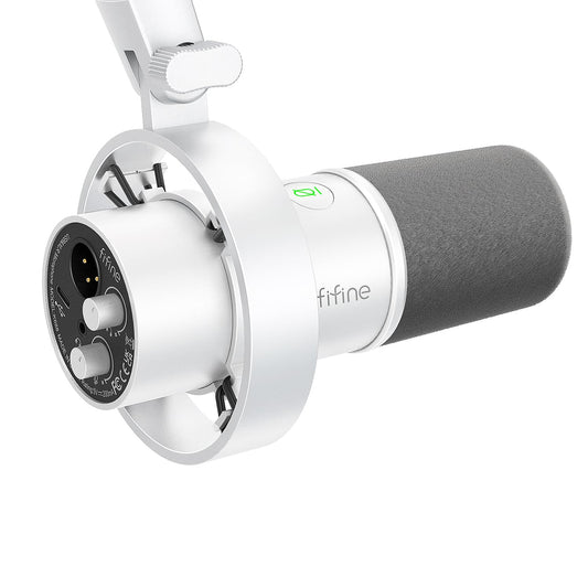 FIFINE AmpliTank K688W Studio XLR Dynamic Microphone, USB PC Podcast Mic