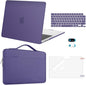 MOSISO Compatible with MacBook Air 13 inch Case 2025 2024 2023 2022 M4 A3240 M3 A3113 M2 A2681, Hard Shell&Sleeve Bag&Keyboard Skin&Webcam Cover&Screen Film for MacBook Air 13.6 inch, Imperial Purple