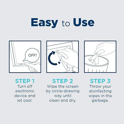 Tech Armor Cleaning Wipes - Screen Wipes for TV Screen, Computer Screen, for Laptop, Phone, Ipad - Computer Electronic kit - 100 Wipes