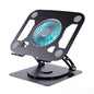 SHUWEI Laptop Stand with Fan, Height/Angle Adj fits 16" Laptop, Black