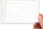 BLOCKED Stackable Webcam/Camera Vinyl Covers | 57 Low-Tack Restickable Webcam Sticker | Multiple Sizes | White 57-Pack (Ultra Glossy)