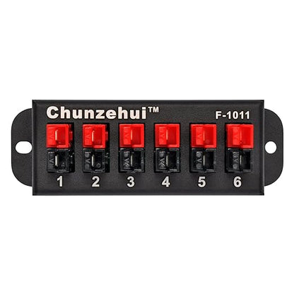 F-1011 6-Position 45A Power Pole Distribution Block Module, Connector Power Splitter Distributor Source Strip.