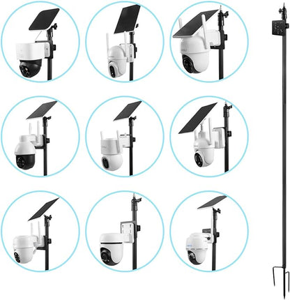 Ground Stake Mount for eufy Solocam S340/E30/S330,Reolink Argus PT 3MP/4MP/5MP,AOSU SE/Lite/Max,ANSQUE(GU01/SA01),SEHMUA,TP-Link Tapo Outdoor Pan/Tilt Wi-Fi,Cinnado B6 Security Cameras (Black)