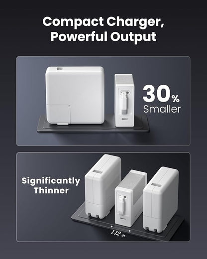 Gitryin 1 Type-C Retractable Wall Charger with USB A Port and 11-in-1 Desktop Charging Station with 3 Type-C Retractable Wall Chargers