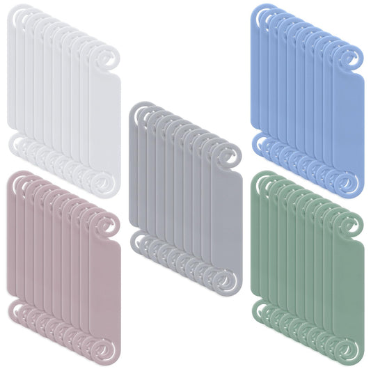 Honoson 50 Pieces Cable Tags Cable Management Labels, Bright Colors