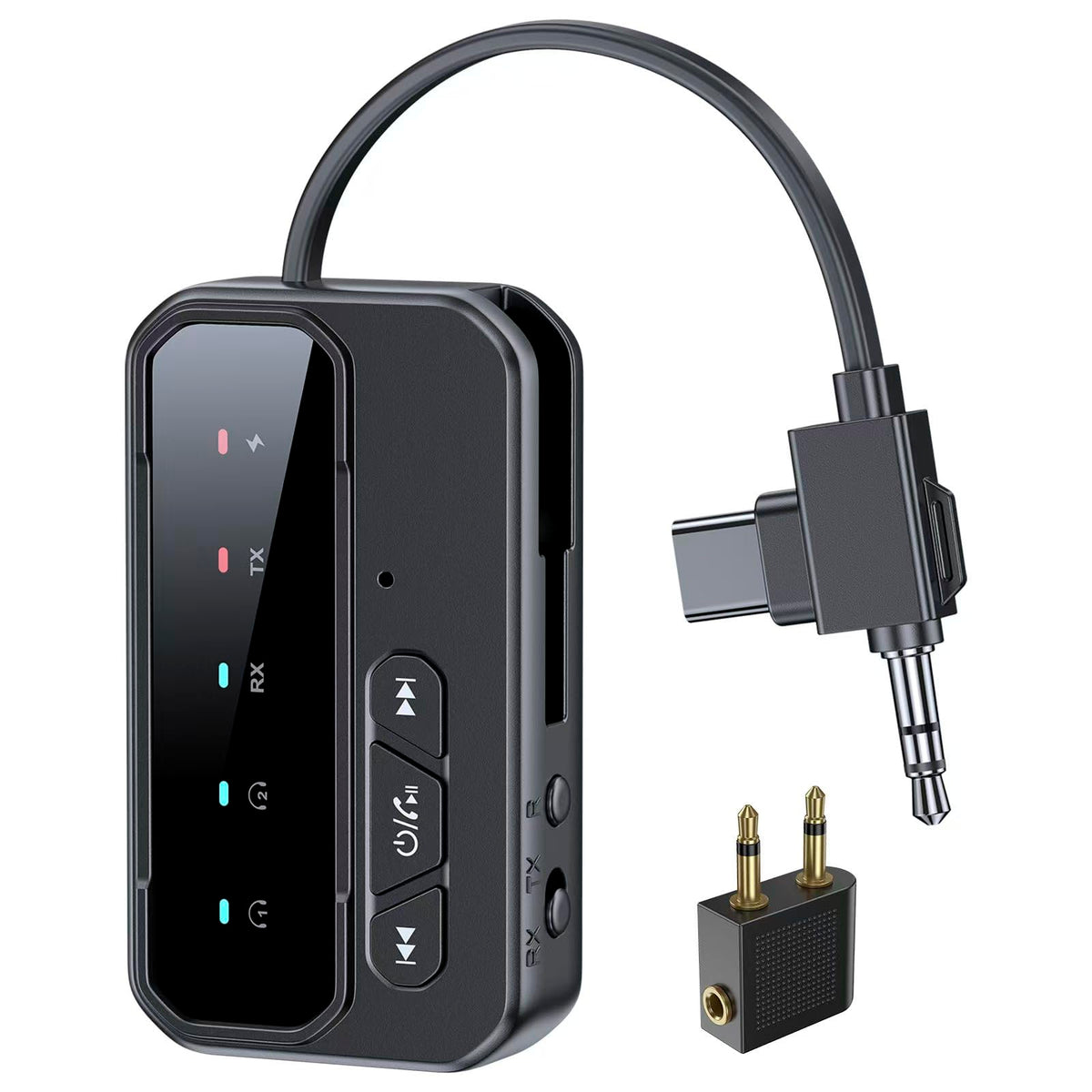 Bluetooth 5.4 Transceiver Pro - Dual Audio Streaming for Airplane/Car/Home