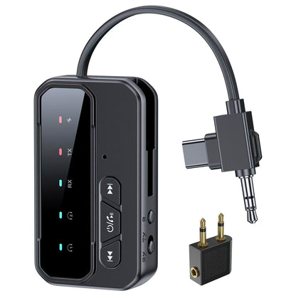 Bluetooth 5.4 Transceiver Pro - Dual Audio Streaming for Airplane/Car/Home