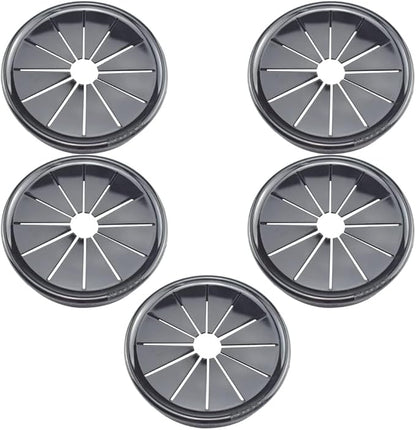 2 Inch Cable Grommets Petal-Shaped Buckle Type Wire Hole Cover for Cord Management and Protection of Cabinet (49.5mm, 5PCS)