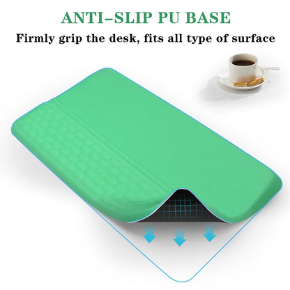 Computer Keyboard Stand with Wrist Rest Support Pad, Green