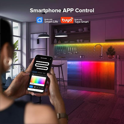 WiFi RGB IC LED Controller DR03W, Control by Smart Life/Tuya APP/Alexa/Google Home, Support WS2811/WS2812B COB Strip, SPI RGB Controller Work with WR01RF RC03RFB RF Remote
