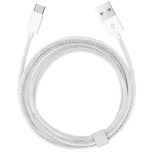 iPhone 15/16/16E/17/17E USB A to USB C Woven Cable for iPhone 17 15 16 Pro Max, 15/16 Plus, iPad 10th Gen,iPad Pro 12.9/11,iPad Air 5th/4th Gen,Mini 6th Type-c Charger Cord,Car CarPlay Charging Cable