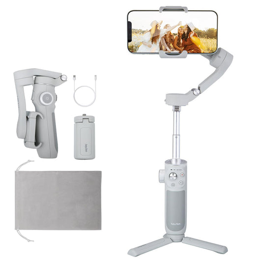 FeiyuTech VB 4 Smartphone Gimbal Stabilizer, 8.4" Extendable 3-Axis Rod