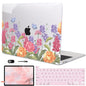 LCMOCICO for MacBook Pro 13 Inch Case 2022 2021 2020 Release A2338 M2 M1 A2251 A2289, Plastic Hard Shell Case for MacBook Pro 13.3 inch with Touch Bar & Touch ID, Pink & Purple Flowers