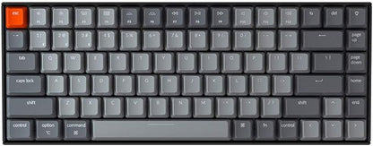 Keychron K2 75% Layout Bluetooth Wireless Mechanical Keyboard K Pro Brown Switch/White LED Backlit/USB C/Anti Ghosting/N-Key Rollover, 84 Keys Gaming Keyboard for Mac Windows-Version 2