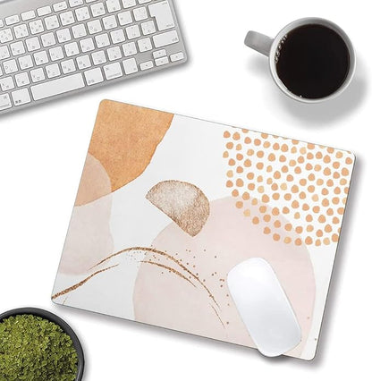 Mouse Pad, Abstract Design Mouse Pad, Washable Square Cloth Mousepad for Office Laptop, Non-Slip Rubber Computer Mouse Pads for Wireless Mouse, Cute Mouse Pads for Desk