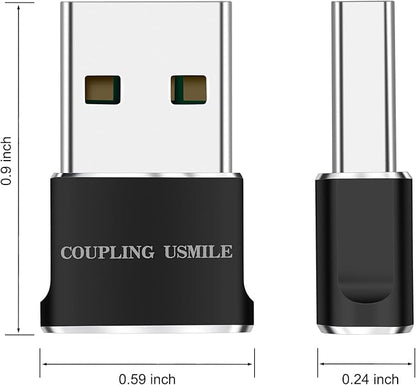USB to USB C Adapter 4 packs for iPhone Fast Charging, Transfer and Type C OTG convert. USBC to A Compatible with iPhone 16 16e 15 Plus Pro Max,iPad Pro Air 4 Mini 6 almost USB devices