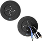 3in TV Cable Hider Wall Kit, YCLYC Large TV Cord Hider for Wall Mounted TV, TV Cord Covers for Wires on Wall Kit, Behind in Wall Cable Management Kit, Black TV Wire Hider for Wall (2Pack)