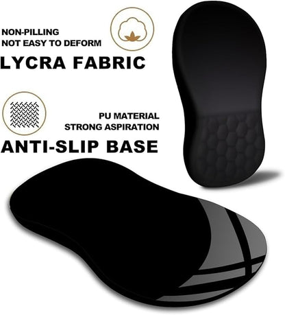Mouse Pad Wrist Support, Ergonomic Mouse Pad with Massage Dot, Comfortable Computer Mouse Pad for Laptop, Wrist Rest Pain Relief Mousepad with Non-Slip PU Base for Office & Home, 12 x 8 in