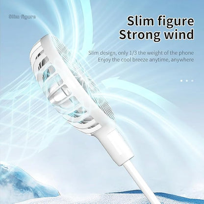 USB Fan, Mini Portable Fan for 360° Rotation, Small Personal Fan for Home Office, Desk Fan Compatible with All USB Outputs such as Laptop/Power Bank/Plug, Pocket Fan for Travel Commute(with switch)