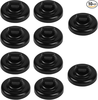 Magnet Zip Tie Mount Clips Magnetic Zip Ties Mount Base Holder Multipurpose Wire Cable Holder Mount Wire Clips Management for Home Office Marine Electrical Wiring (D23 0.9in, 10 Piece)