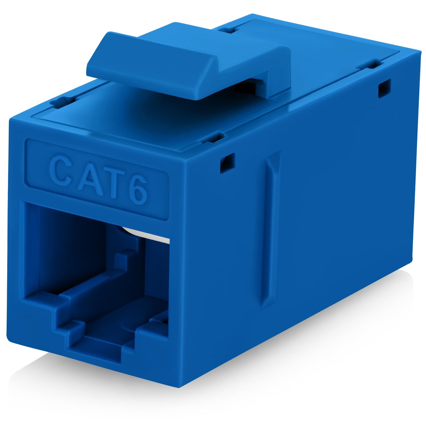Everest Cat6 RJ45 Keystone Coupler (48-Pack) in Blue - RJ45 Coupler - Cat 6 Couplers - Female to Female Cat6 Keystone Jacks - Ethernet Couplers - Ethernet Cable Extender