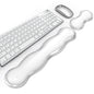 Gel Cloud Keyboard and Mouse Wrist Rest, Cute Wrist Support and Arm Support Keyboard Rest for Keyboard and Mouse Typing Pain Relief，Suitable for Office/Computer/Laptop/Gaming (Pink)