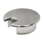 Desk Grommet 1-3/8" (35 mm), Desk Cord Hole Cover, Cable Grommet Metal Zinc Alloy Materilal, Desk Hole Grommet for Office and Home Table Cable, Detachable Cable Cord Organizer (Brushed Silver 1 Pcs)