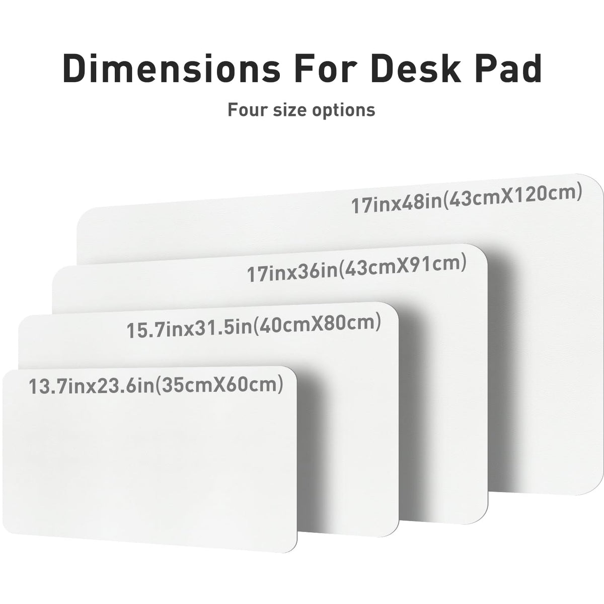 Aothia Leather Desk Pad Protector, Mouse Pad, Office Desk Mat, Non-Slip PU Leather Desk Blotter, Laptop Desk Pad, Waterproof Desk Writing Pad for Office and Home (Brown,31.5" x 15.7")