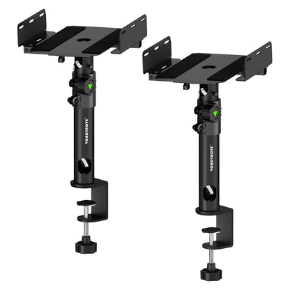 Vondynote Dual Side Clamp Desk Studio Monitor Stands with Cable Management