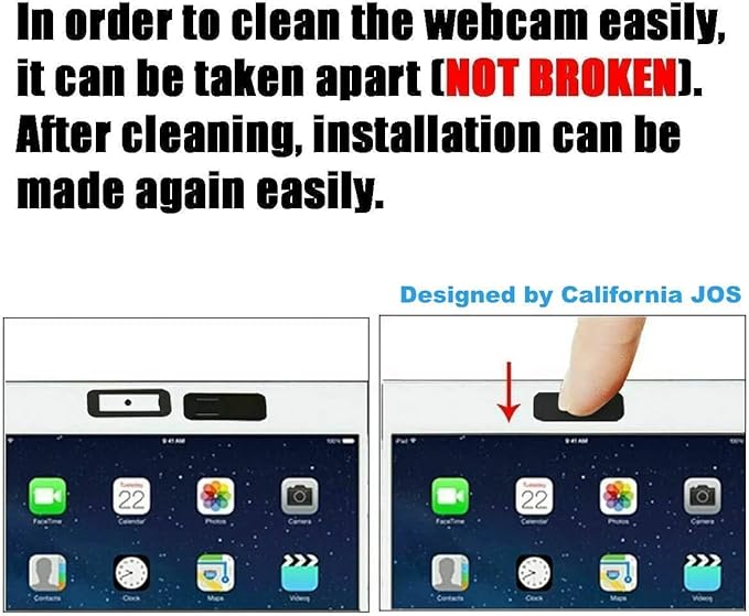 Webcam Cover, 0.03 inch Ultra Thin Laptop Camera Cover Slide for iPhone iPad MacBook Pro Computer iMac Cell Phone PC Accessories Camera Blocker Slider, Great for Privacy