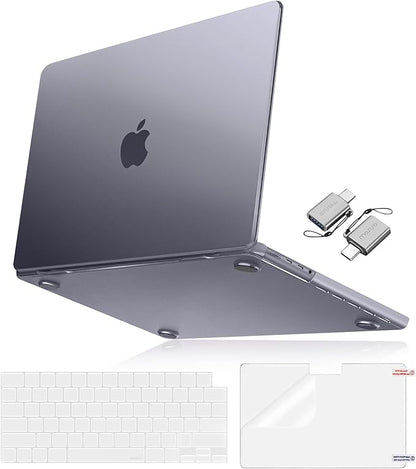 MOSISO Compatible with MacBook Pro 16 inch Case 2025 2024 2023 2022 2021 M4 M3 M2 M1 A3403 A3186 A2991 A2780 A2485, Natural Original Color Hard Case&Keyboard Cover&Screen Film&Type C, Space Gray Clear