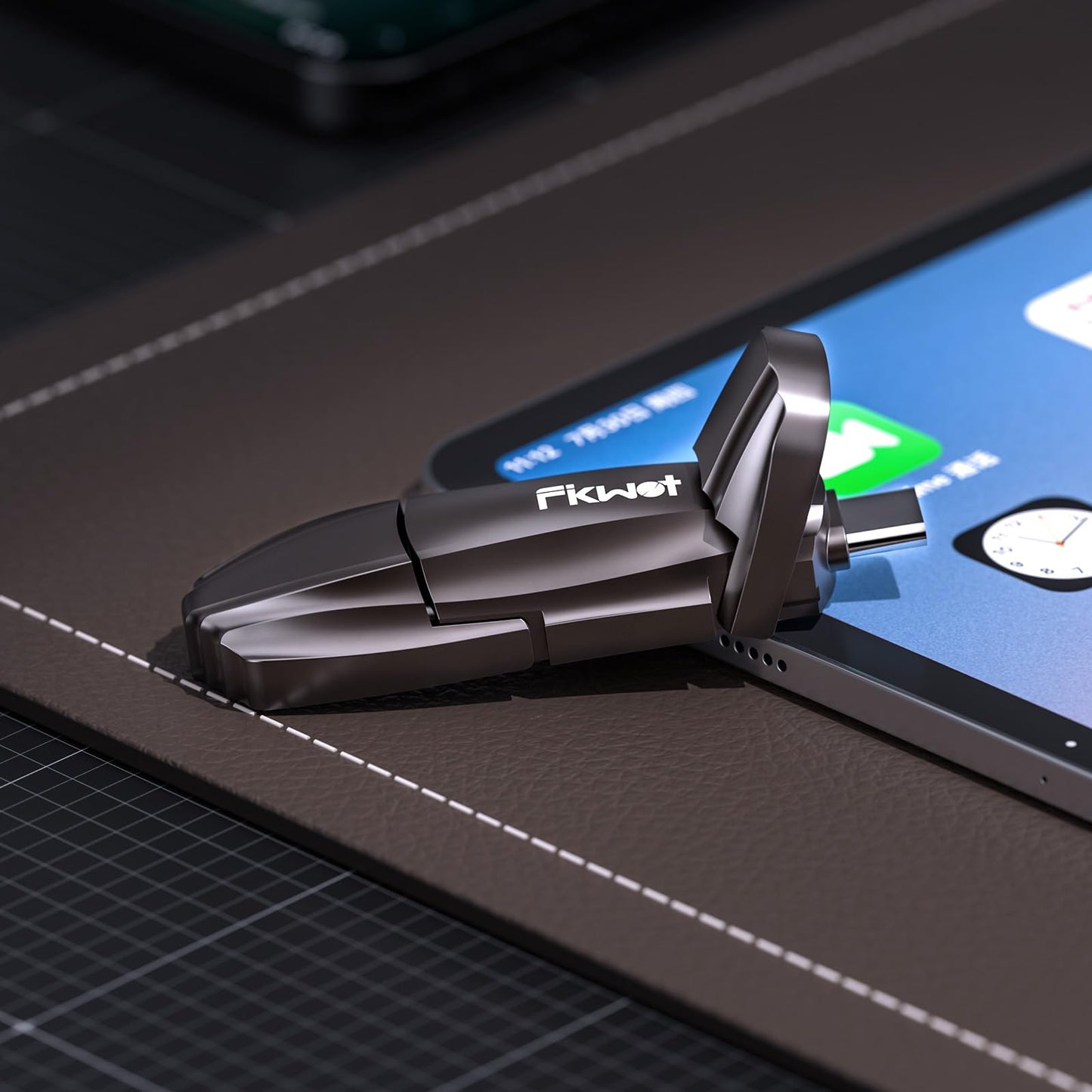 Fikwot FU388 External Solid State Drive 512GB, Up to 1000MB/s for Data Storage,Dual-Port Stick Design with USB-A & Type-C Expansion of Storage for iPhone 15/16 /Android/PC/Mac/Laptop