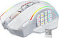 Redragon Wireless Gaming Mouse, MMO Gaming Mouse UP 16,000 DPI, 16 Macro Programmable Buttons, RGB Rechargeable Mouse with 12 Side Buttons, 70Hrs for PC Laptop MOBA FPS, White,M901P-WS