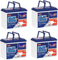 4 Pack 12V 100Ah Group24 Mini LiFePO4 Battery, Grade A Battery Cells, 100A BMS, Up to 15000 Cycles, 5120Wh(4 Pack in Parallel) Lithium Battery for RV, Van, Trolling Motor & Solar System