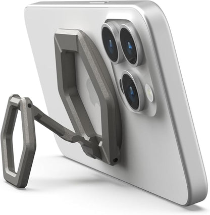 URBAN ARMOR GEAR UAG Magnetic Phone Ring Stand Compatible with MagSafe Magnet, Removable Metal Finger Ring Grip & 360 Rotation Adjustable Kickstand for iPhone 16/15, Galaxy S25, S24, Titanium